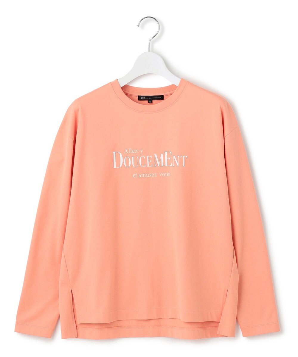 23区 【洗える】ロゴプリント コットン Tシャツ 