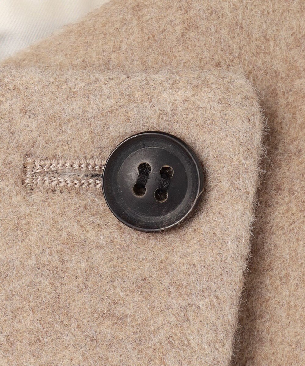 BEIGE， LABBOCK / ウール混2WAYショートコート 