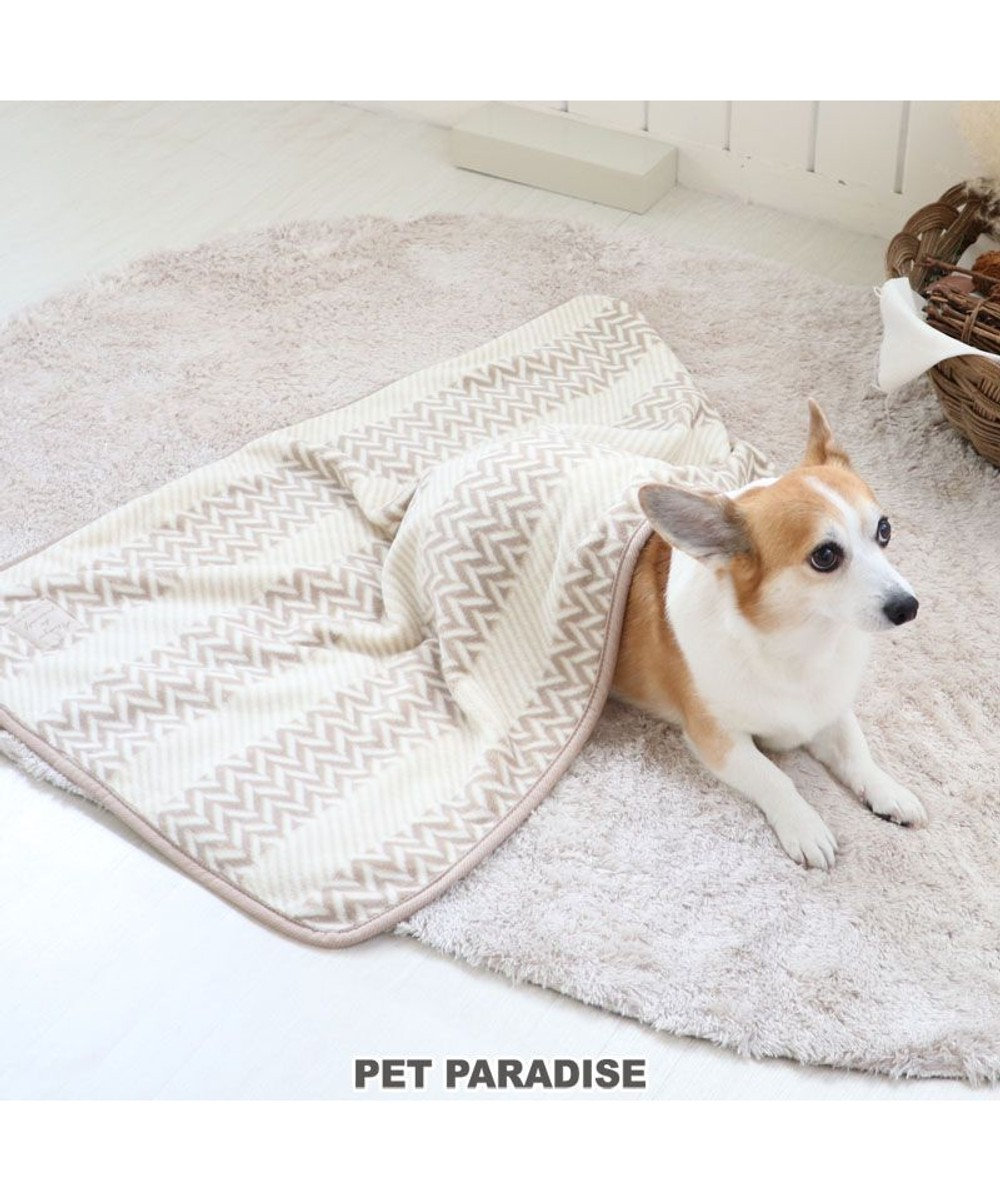 PET PARADISE 犬 猫 毛布 ブランケット (90×60cm) ボア ひざかけ ステイマット あったか -