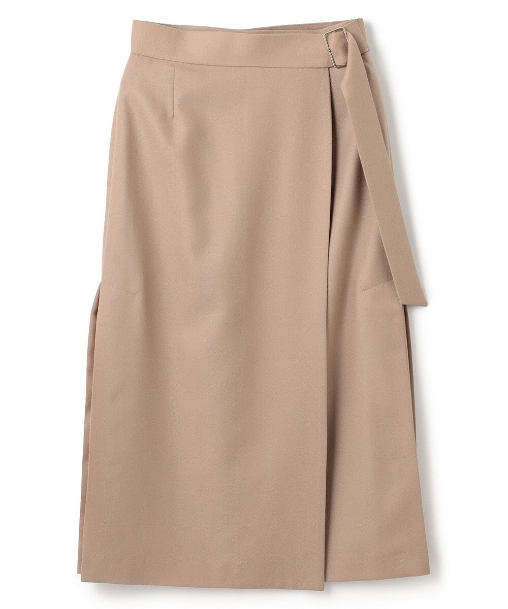 BEIGE， TERNES / ウールナローラップスカート 