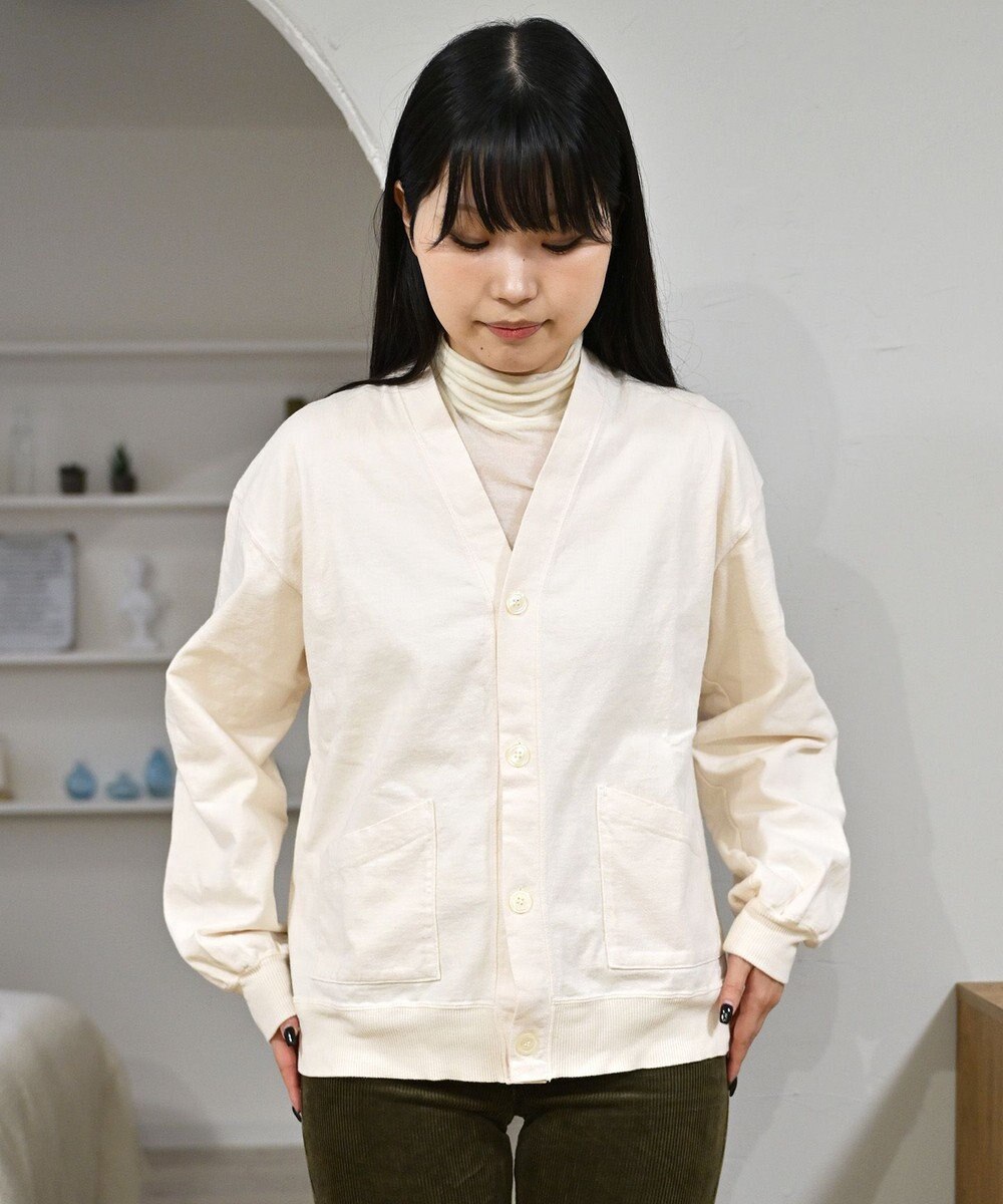 caqu caqu x GoodOn 9ozジャージー カーディガン 