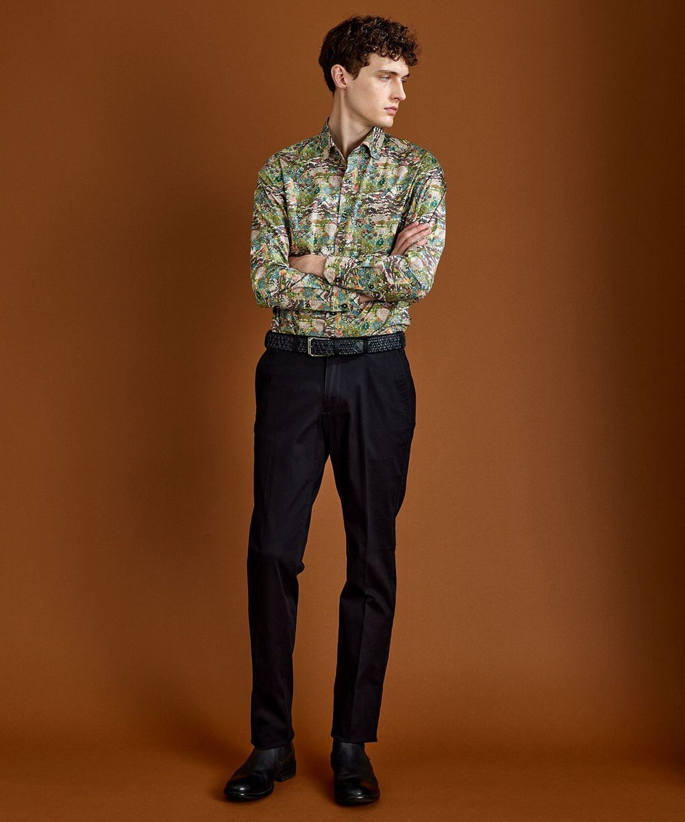 JOSEPH ABBOUD 【人気】ウエストも伸びる！ 定番 オーガニックストレッチパンツ 