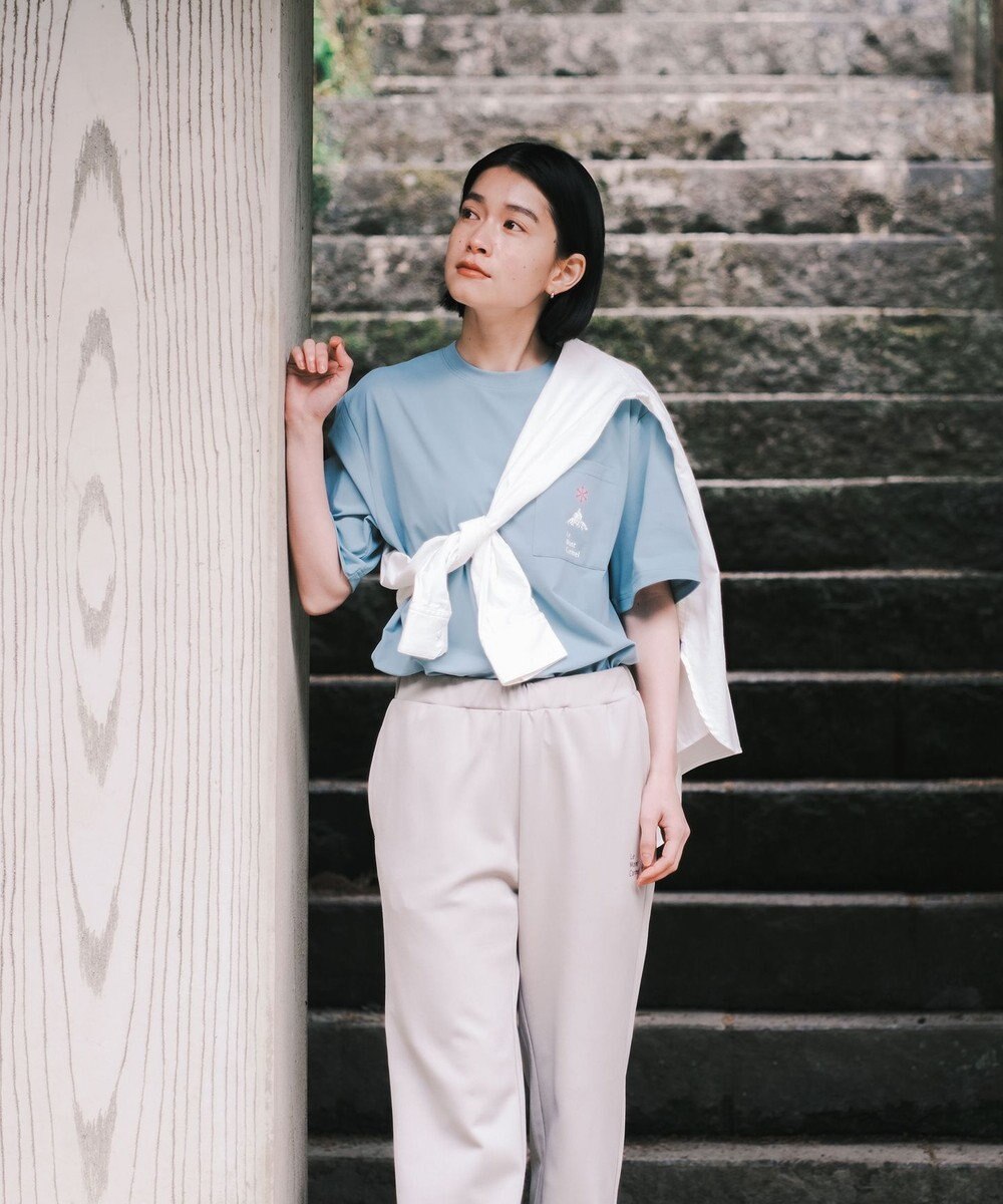 SHARE PARK LADIES 【UVカット・吸水速乾・ストレッチ・軽量 】ロゴポケットTシャツ（S・Mサイズ） 