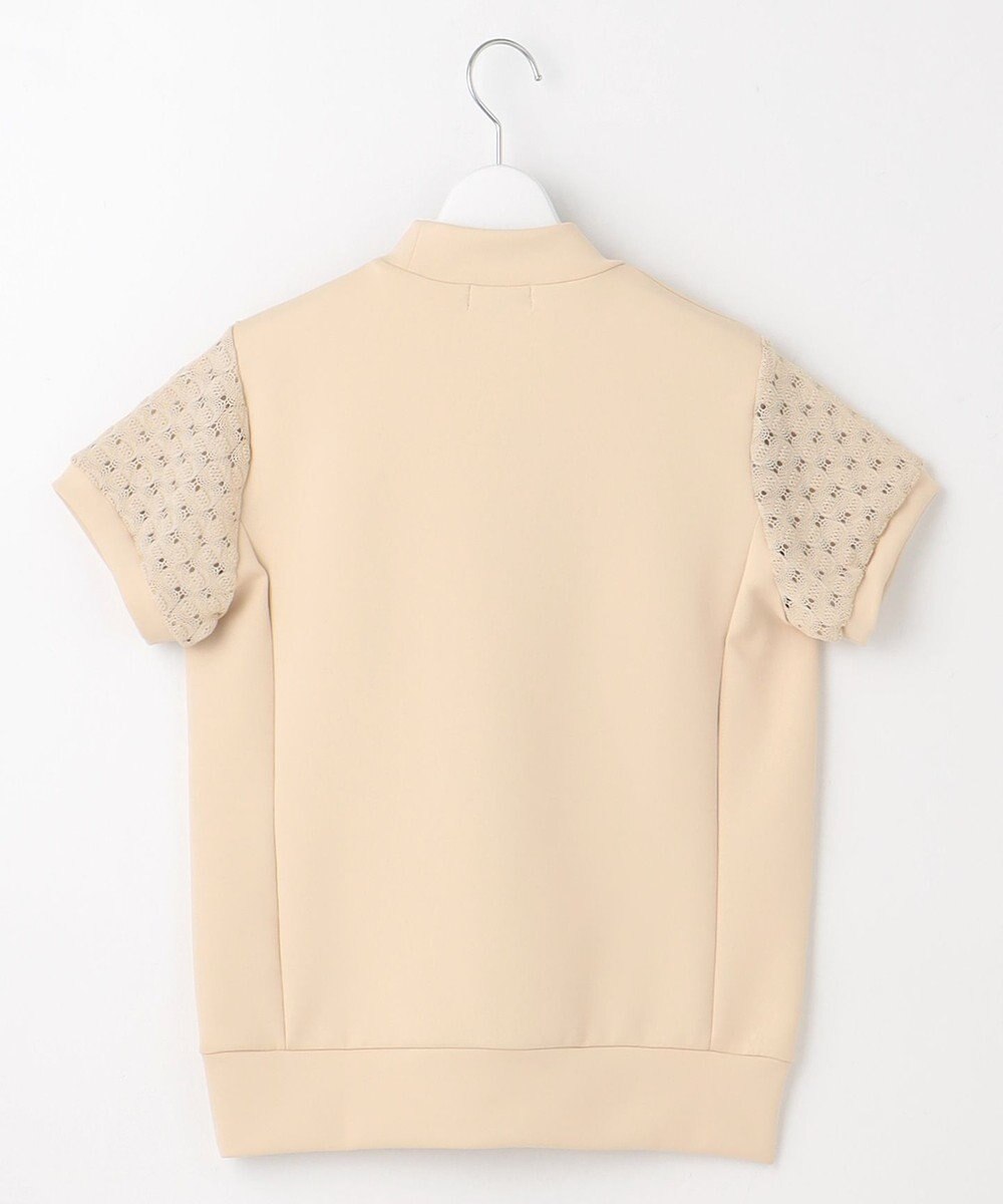 23区GOLF 【WOMEN】【UVケア・吸水速乾】レース袖 モックネックシャツ 