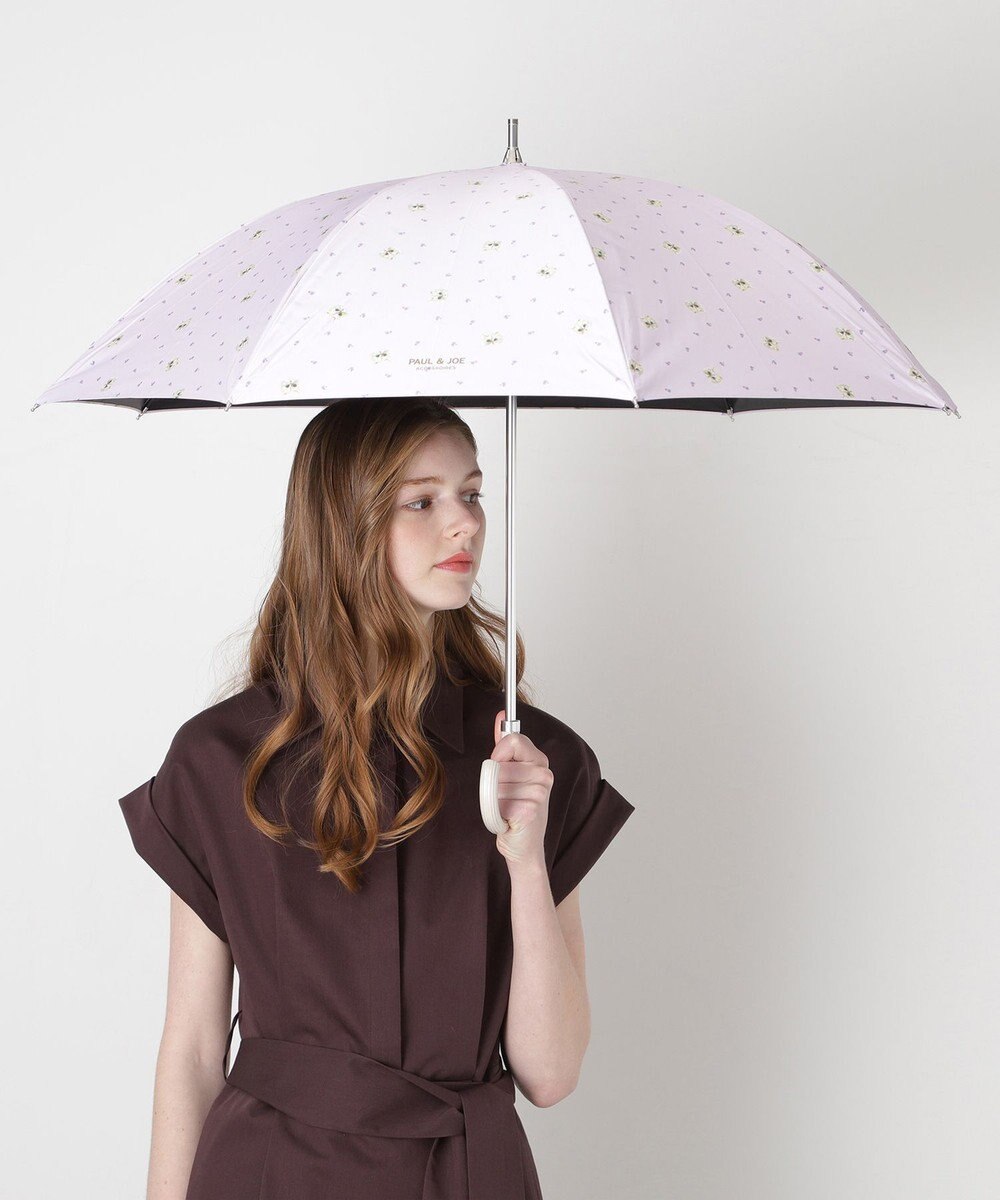 MOONBAT 【 遮光率100％/遮熱/UV】PAUL&JOE ACCESSOIRES(ポール&ジョー) 晴雨兼用日傘 ジプシー ネコ 長傘 