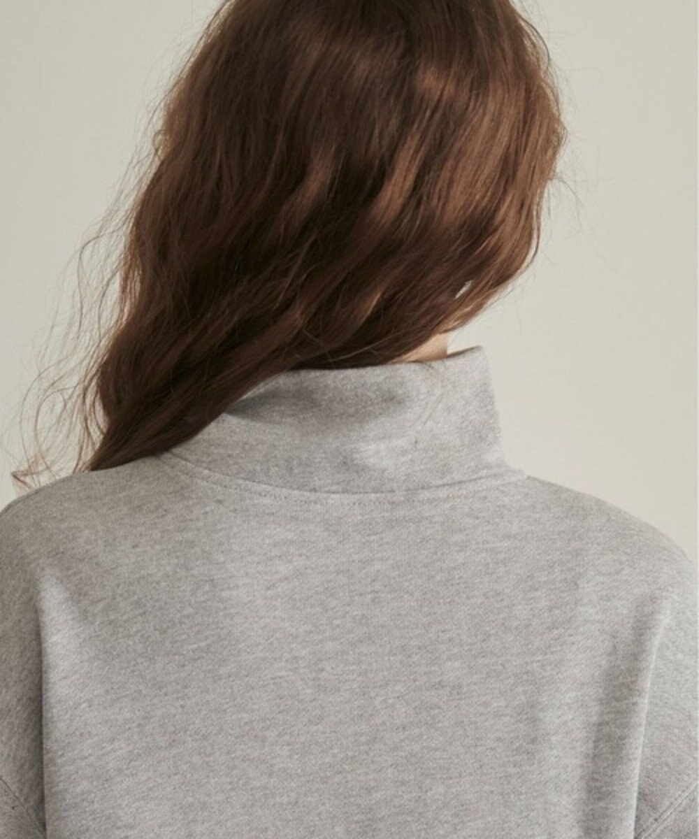 WEGO 【ANGIE VINTAGE】ワンポイント刺繍ハーフZIPスウェットプルオーバー 