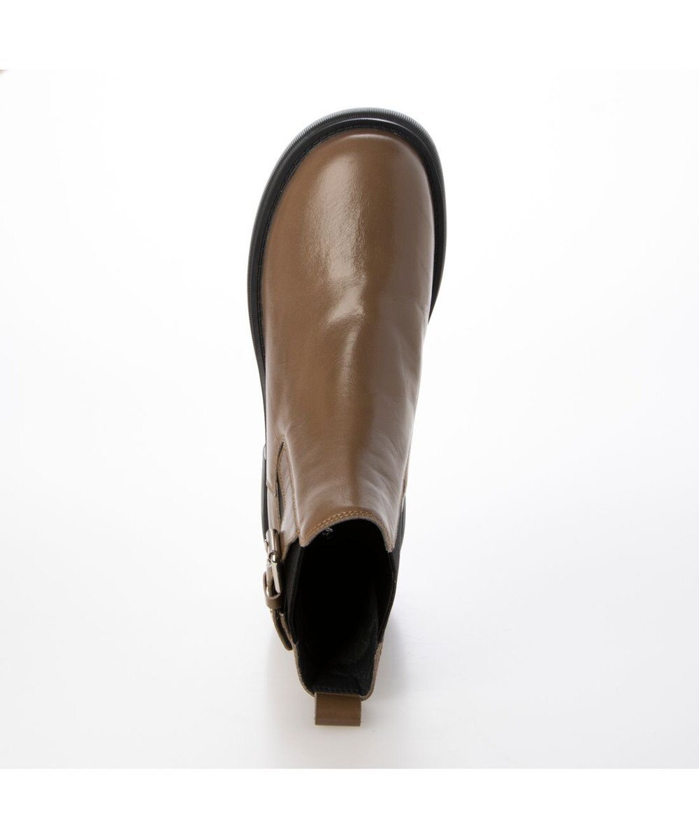 MODE ET JACOMO <carino>本革サイドゴアベルテッドショートブーツ 