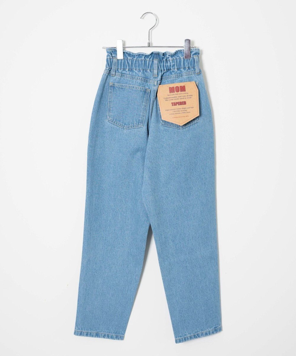 WEGO ウエストフリルマムデニムパンツ 