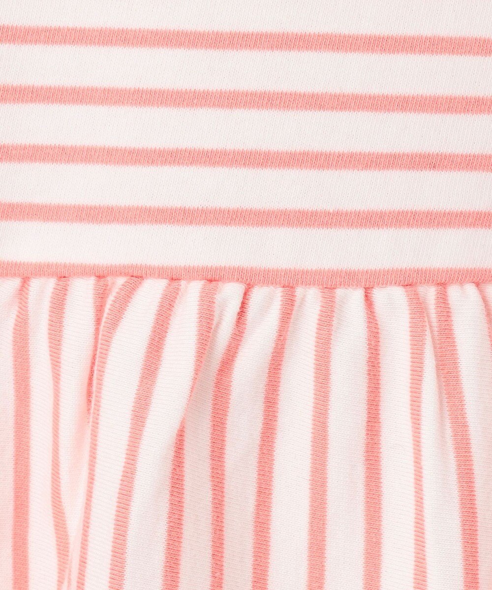 組曲 KIDS 【UVケア】【150-160㎝】マリンボーダー チュニック 