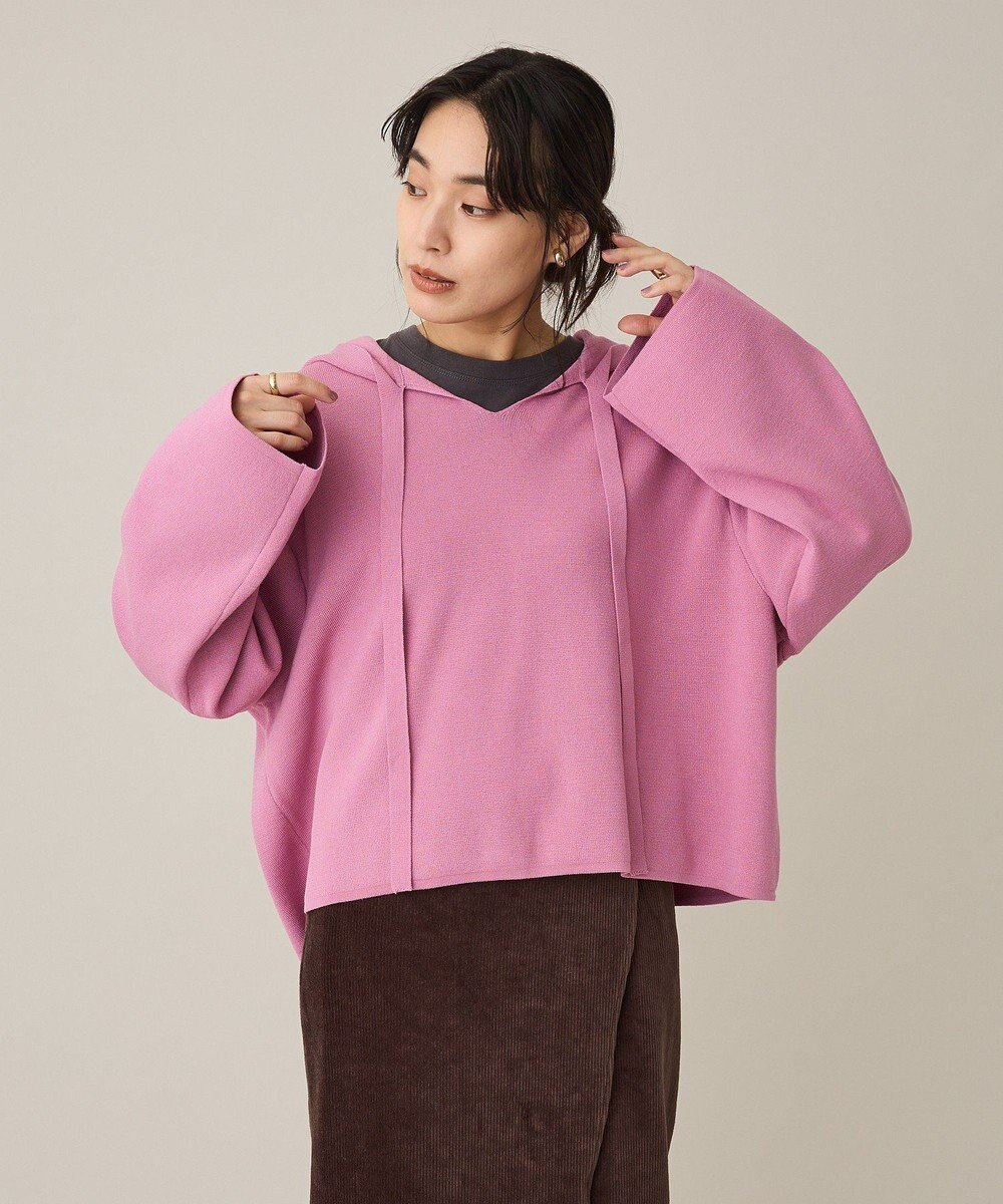 CRAFT STANDARD BOUTIQUE ハーフミラノニットフーディー＜ハンドウォッシャブル＞ 