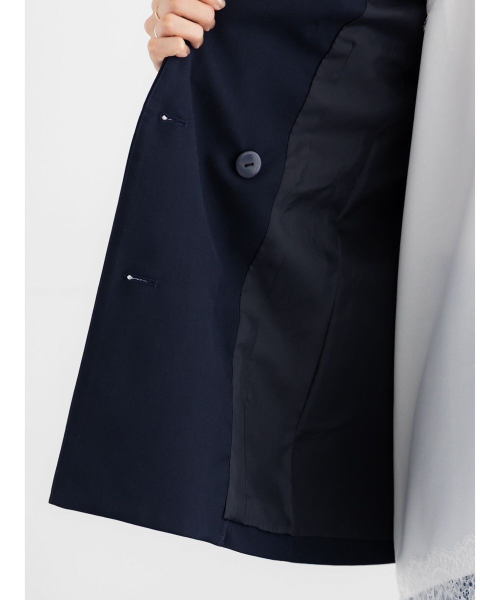 Te chichi ノーカラーダブルブレストジャケット 