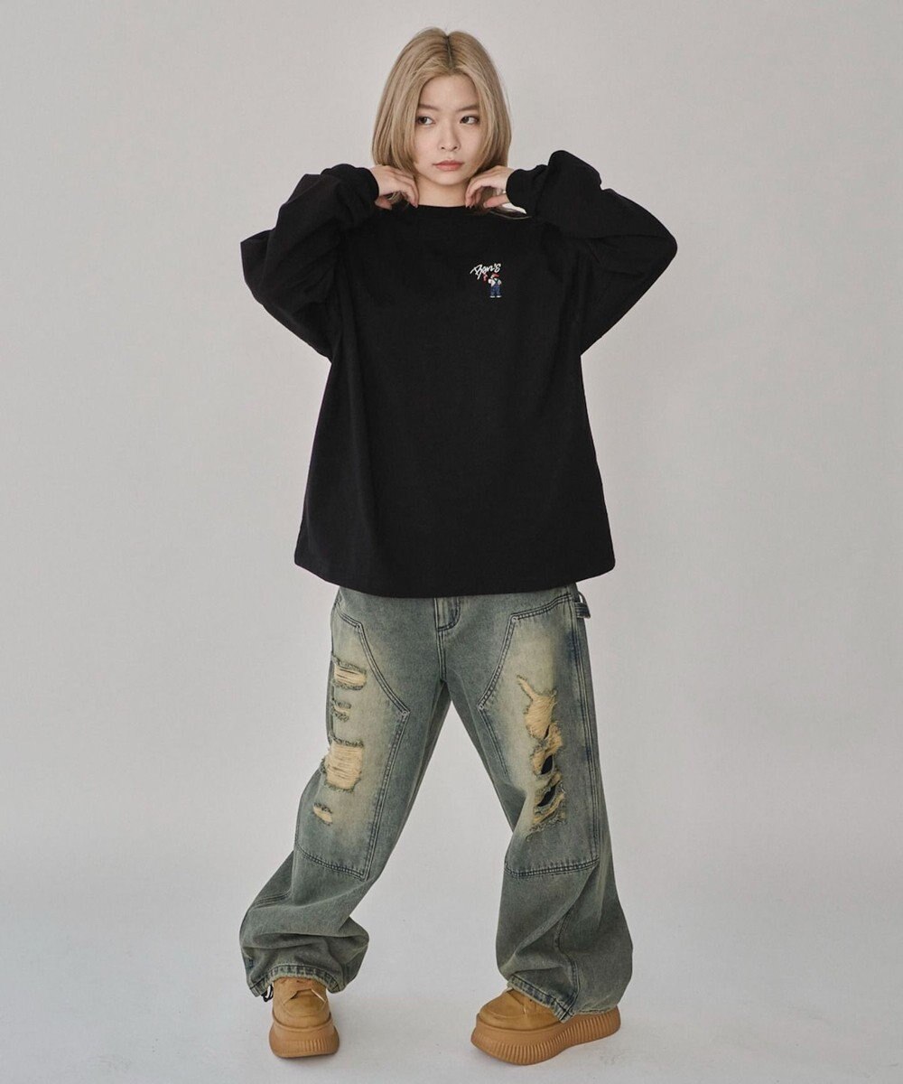 WEGO 【ユニセックス着用ITEM】別注BENDAVISワンポイントT（LS） 