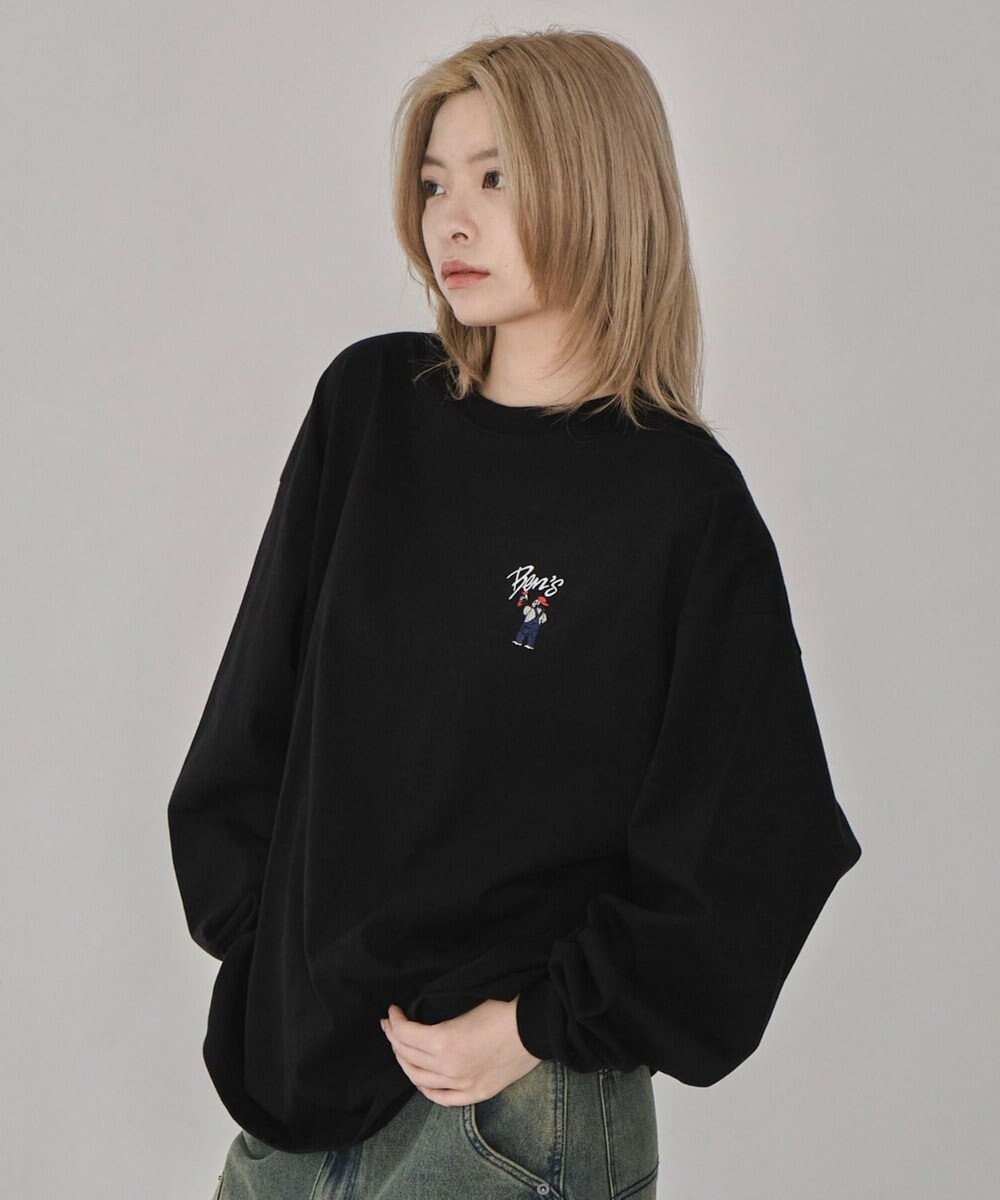 WEGO 【ユニセックス着用ITEM】別注BENDAVISワンポイントT（LS） 