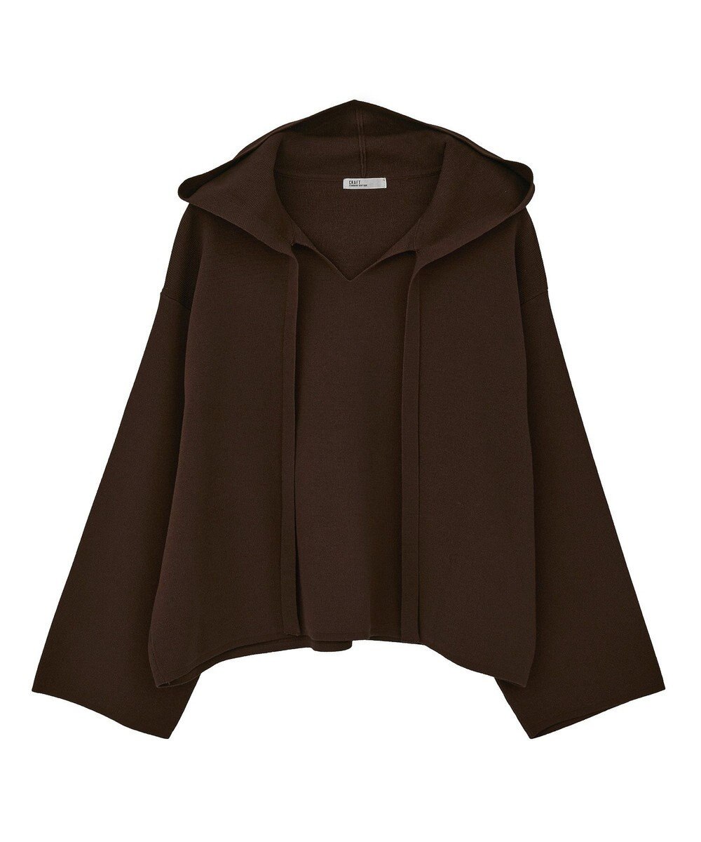 CRAFT STANDARD BOUTIQUE ハーフミラノニットフーディー＜ハンドウォッシャブル＞ 