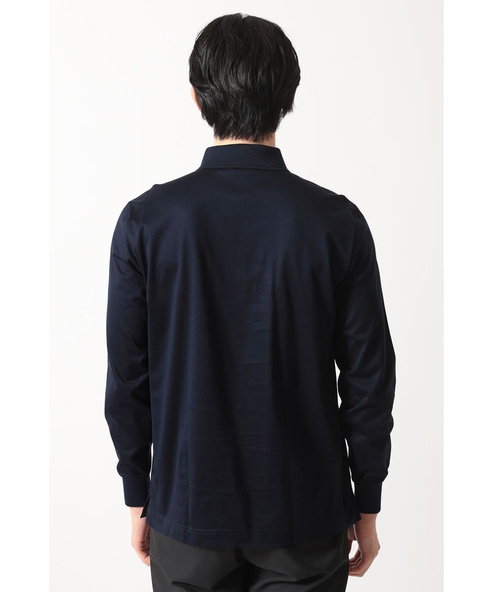 DAKS チェックプラケット ジップアップポロ 