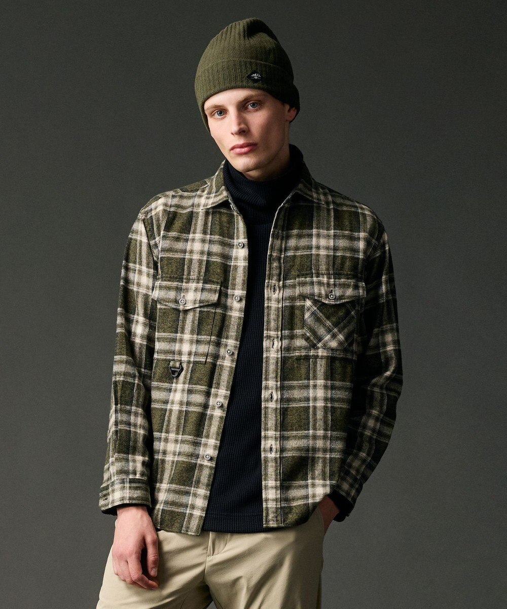 JOSEPH ABBOUD MOUNTAIN 【大人の山シャツ】メランジチェックシャツ 