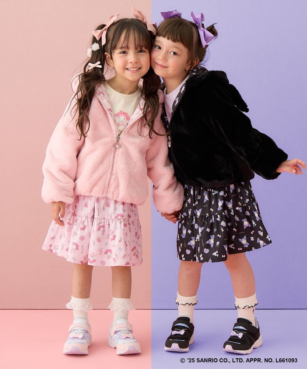 ANY KIDS 【マイメロディ＆クロミ×ANY KIDS】総柄 ティアードスカート 