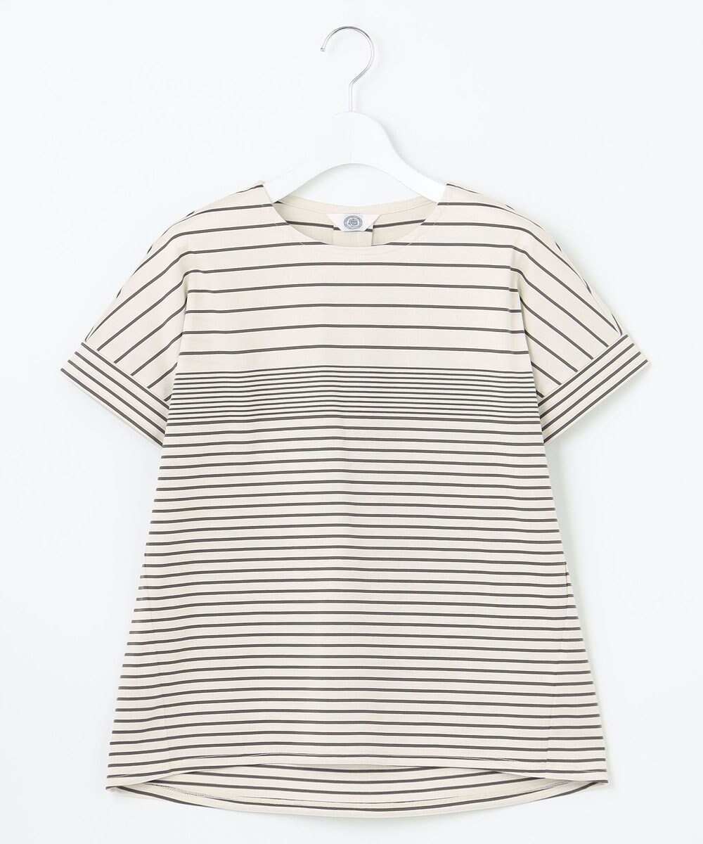 J.PRESS LADIES L パネルボーダー ドルマンスリーブ カットソー 