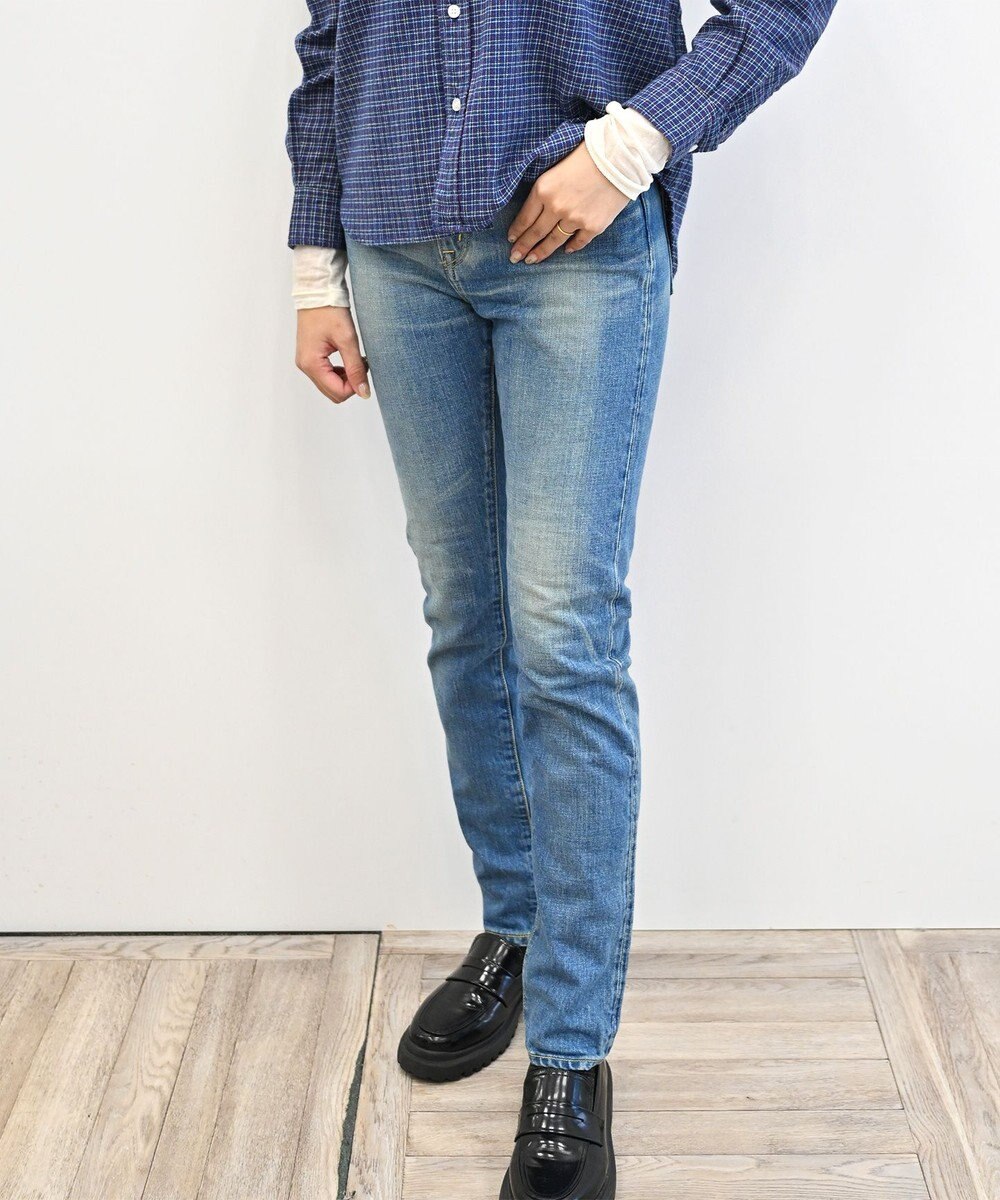 caqu modern pencil  タイトフィット ペンシルシルエット デニムパンツ 