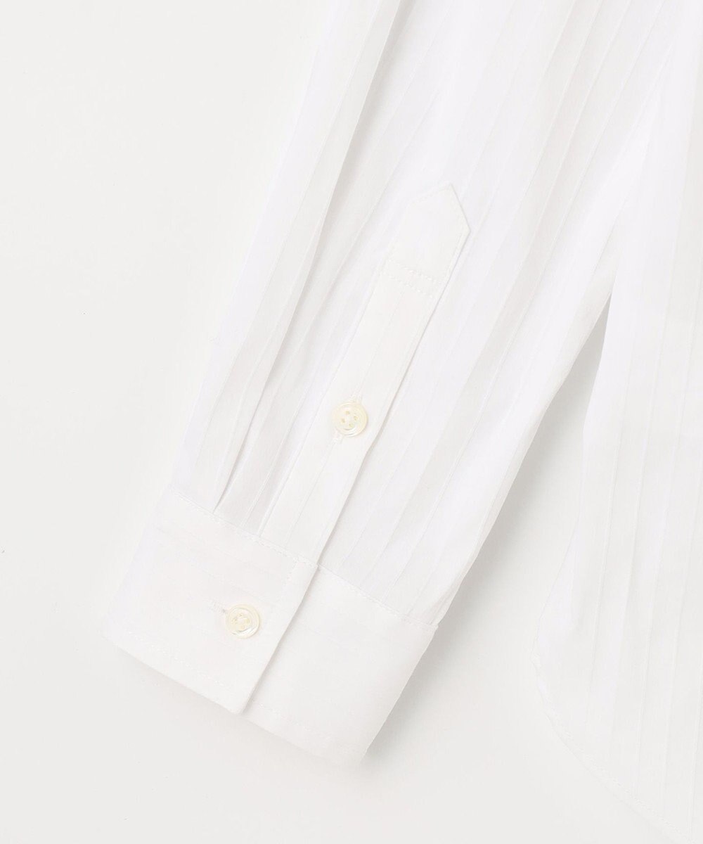 J.PRESS LADIES L 【洗える】ドビーストレッチ シャツカラー ブラウス 