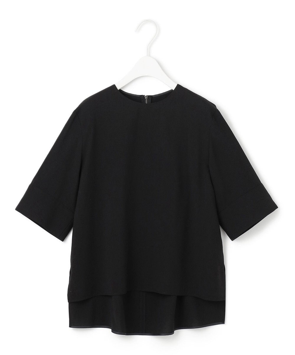 ICB L 【接触冷感・UVカット・洗える】 T/Rドライリネン Tブラウス 