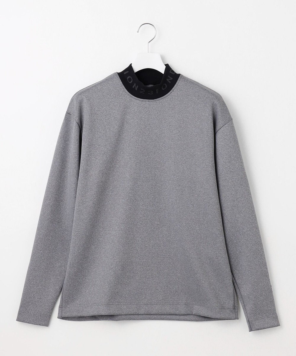 23区GOLF 【23Fondation/MEN】【吸水速乾・UVケア】バイカラー 長袖モックネックシャツ 