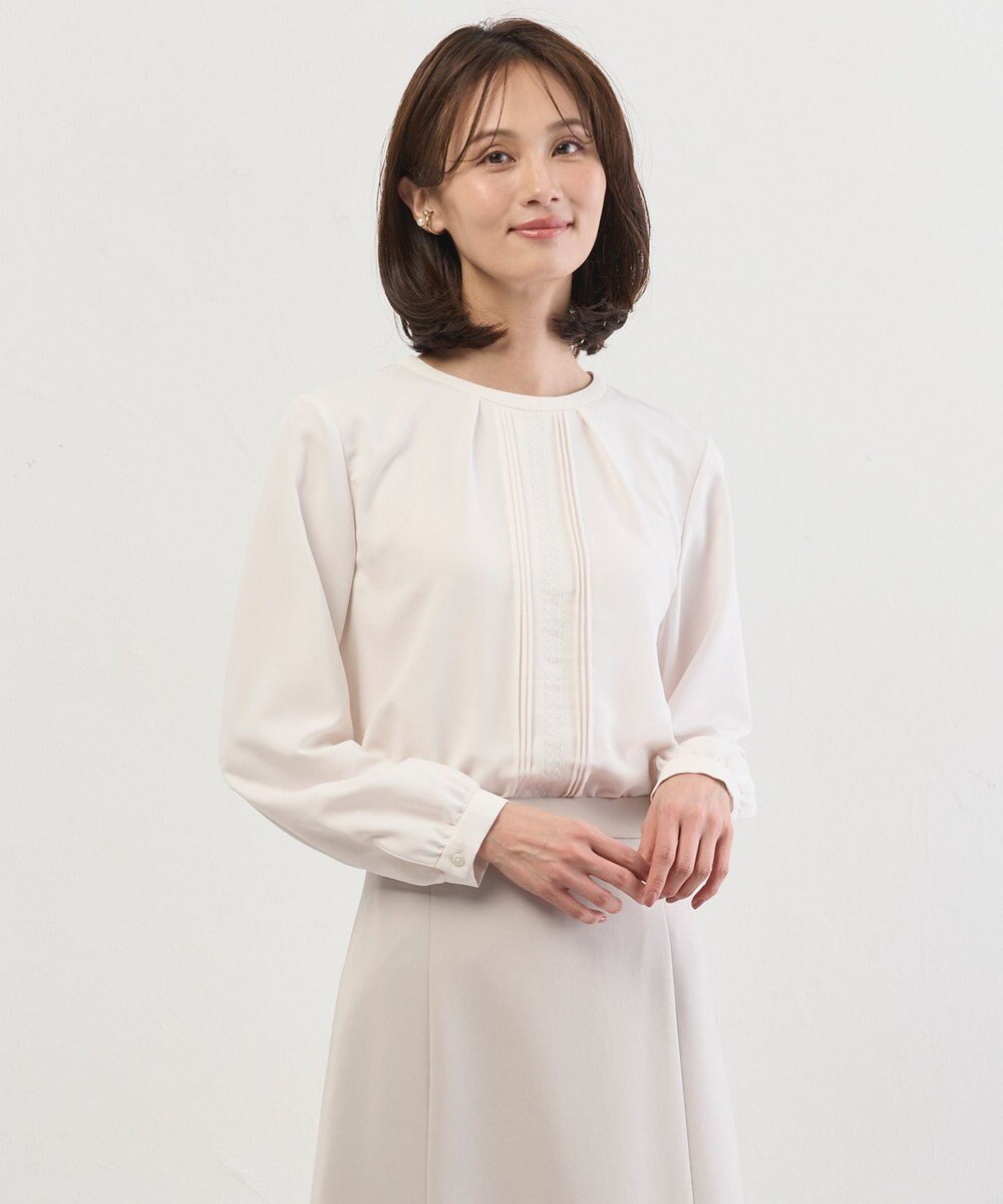 J.PRESS LADIES S ヌーディスバックサテン ブラウス 