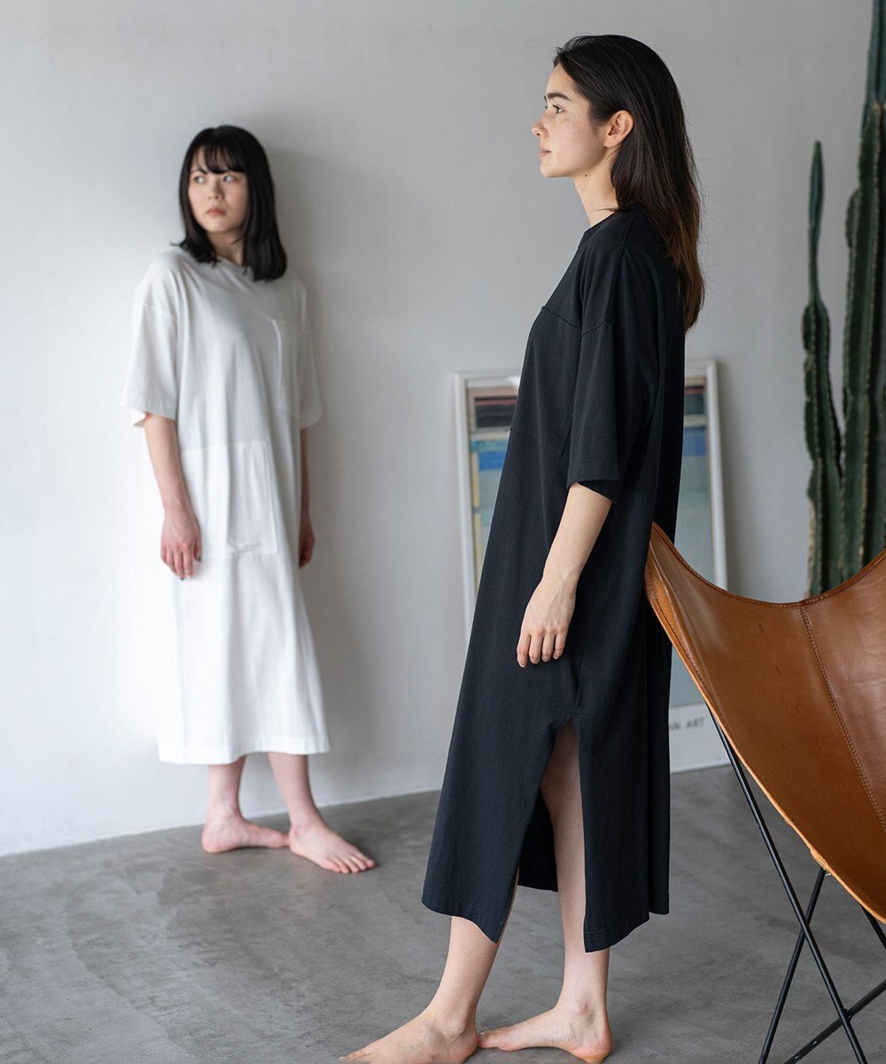 HAAG スマイルコットン SHORT SLEEVE ONEPIECE ワンピース 