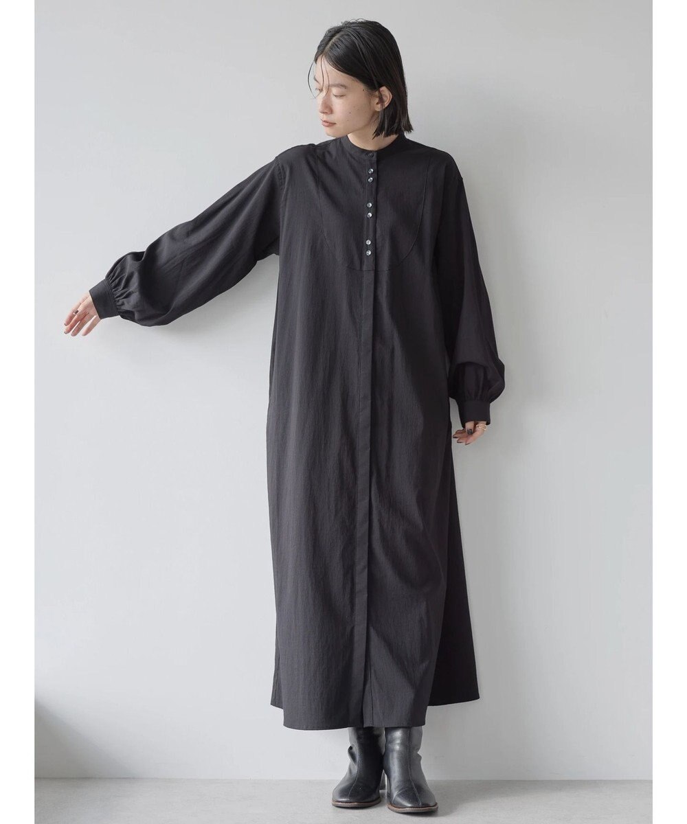 AMERICAN HOLIC バンドカラーバックタックワンピース 