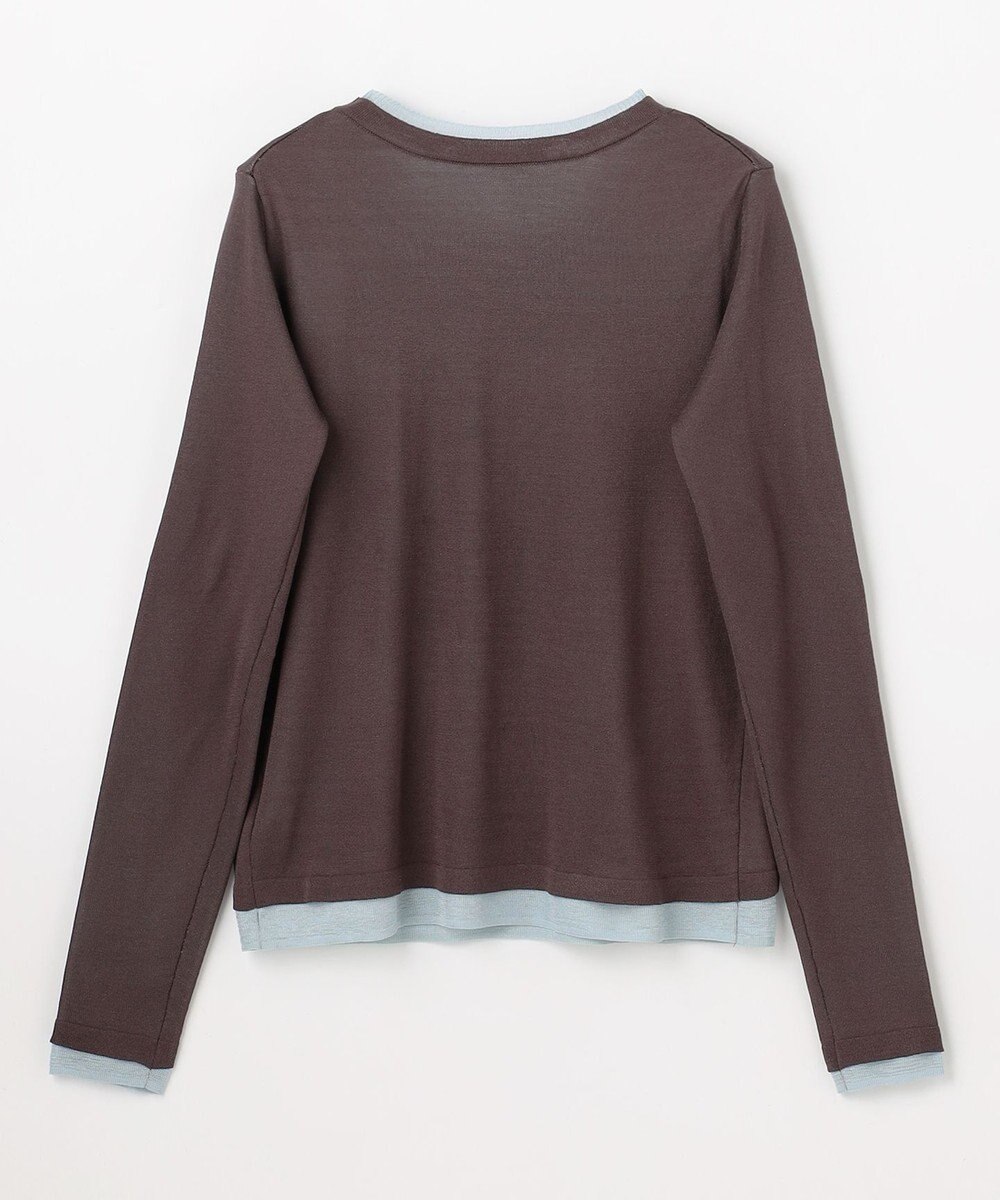 ANY カラーレイヤードニットTシャツ 