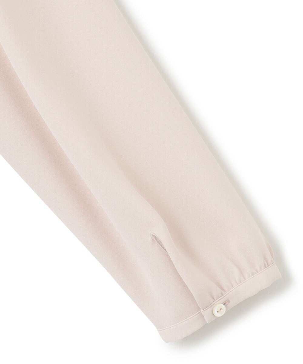 23区 L 【洗える】バックサテンアムンゼン ペプラム デザイン ブラウス 