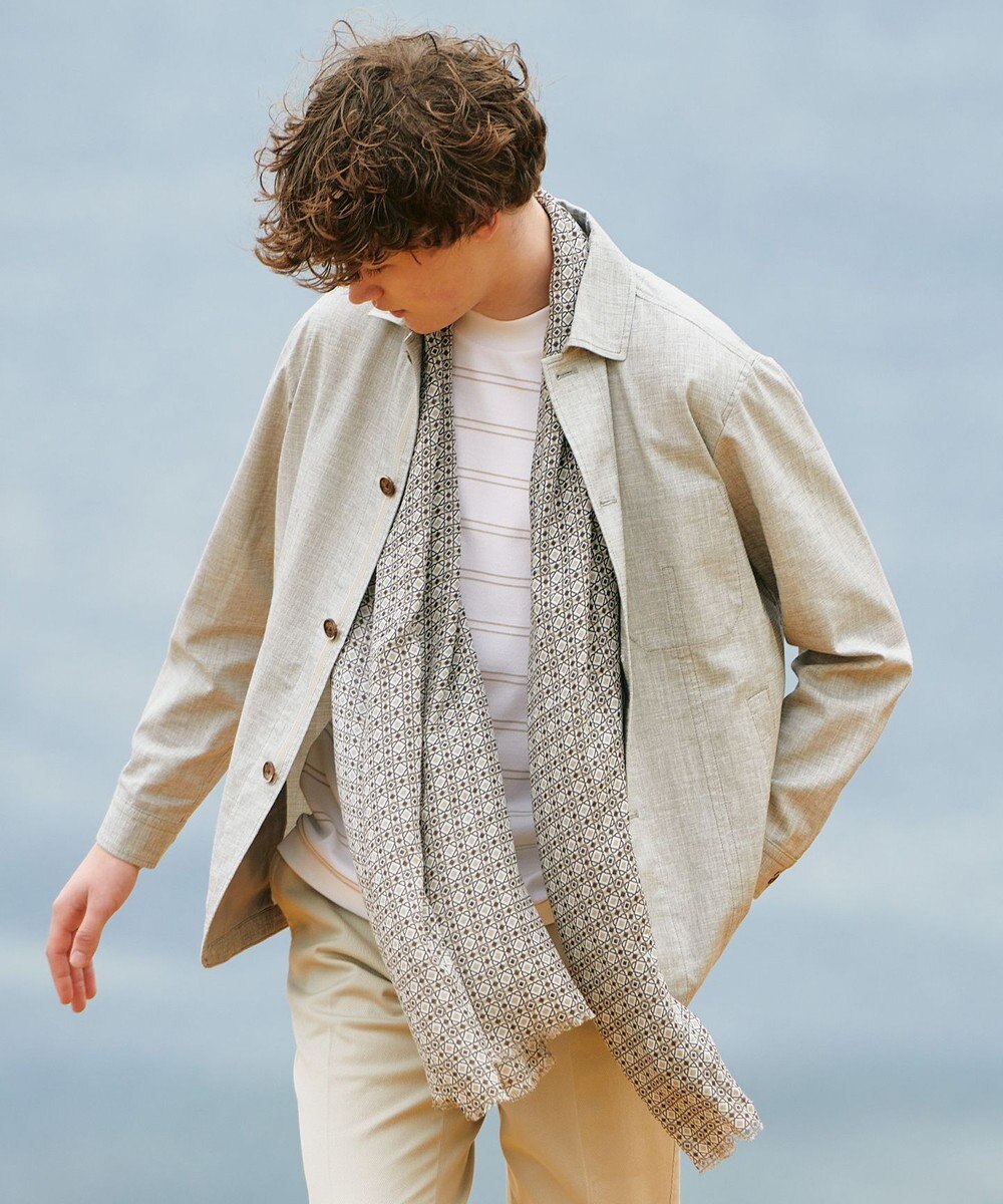 JOSEPH ABBOUD 【清涼/ドライタッチ/ストレッチ】スラブストレッチ ブルゾン 