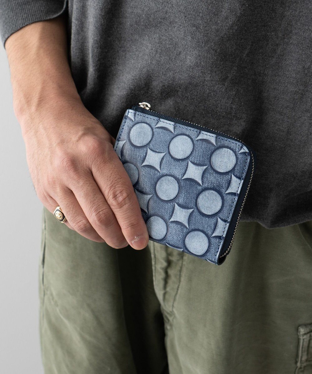 MIYABIYA La quoh with kirakaracho 南蛮七宝アルチザンレザー ミニL字ファスナー財布 