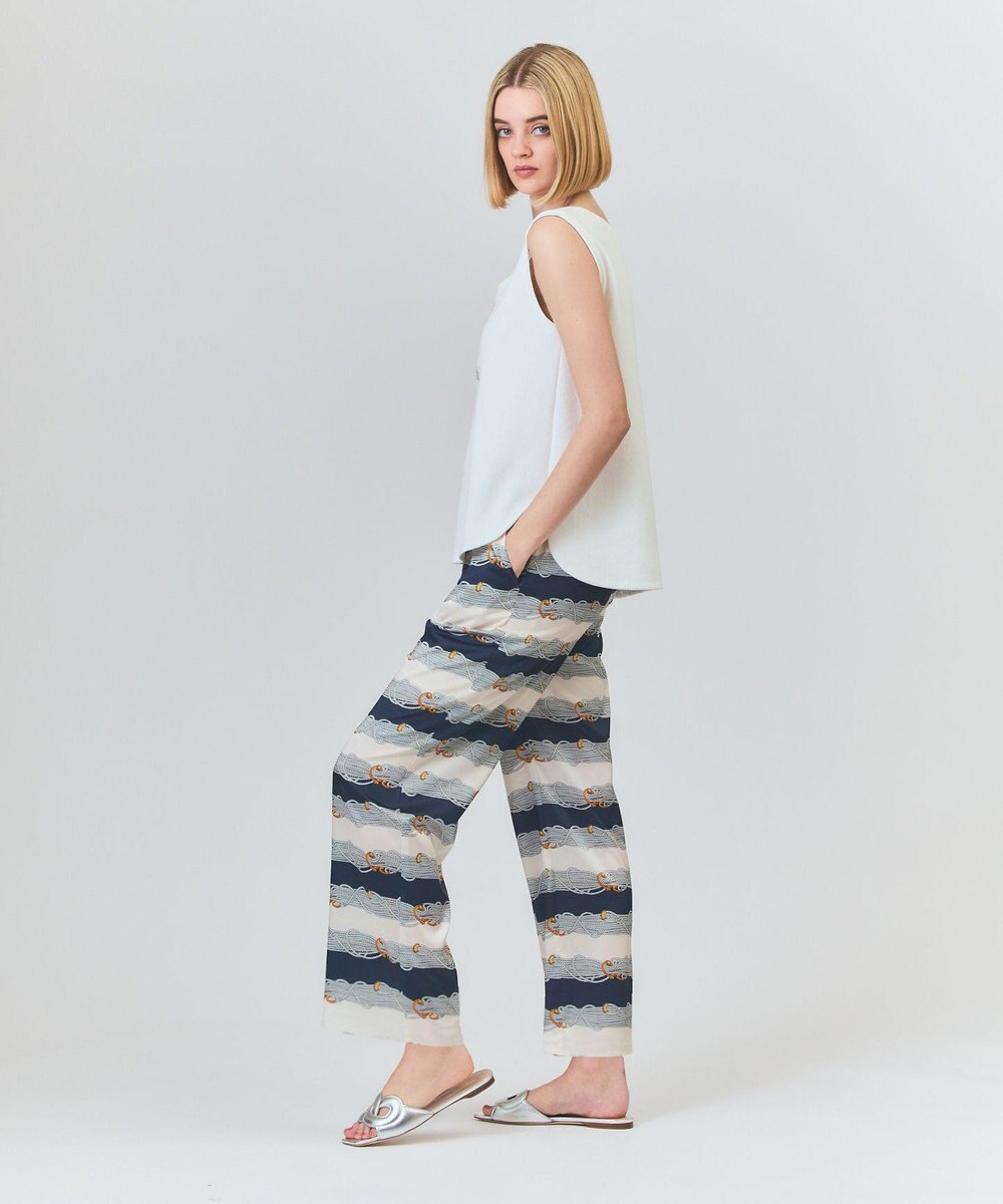 GRACE CONTINENTAL ロープボーダーパンツ 