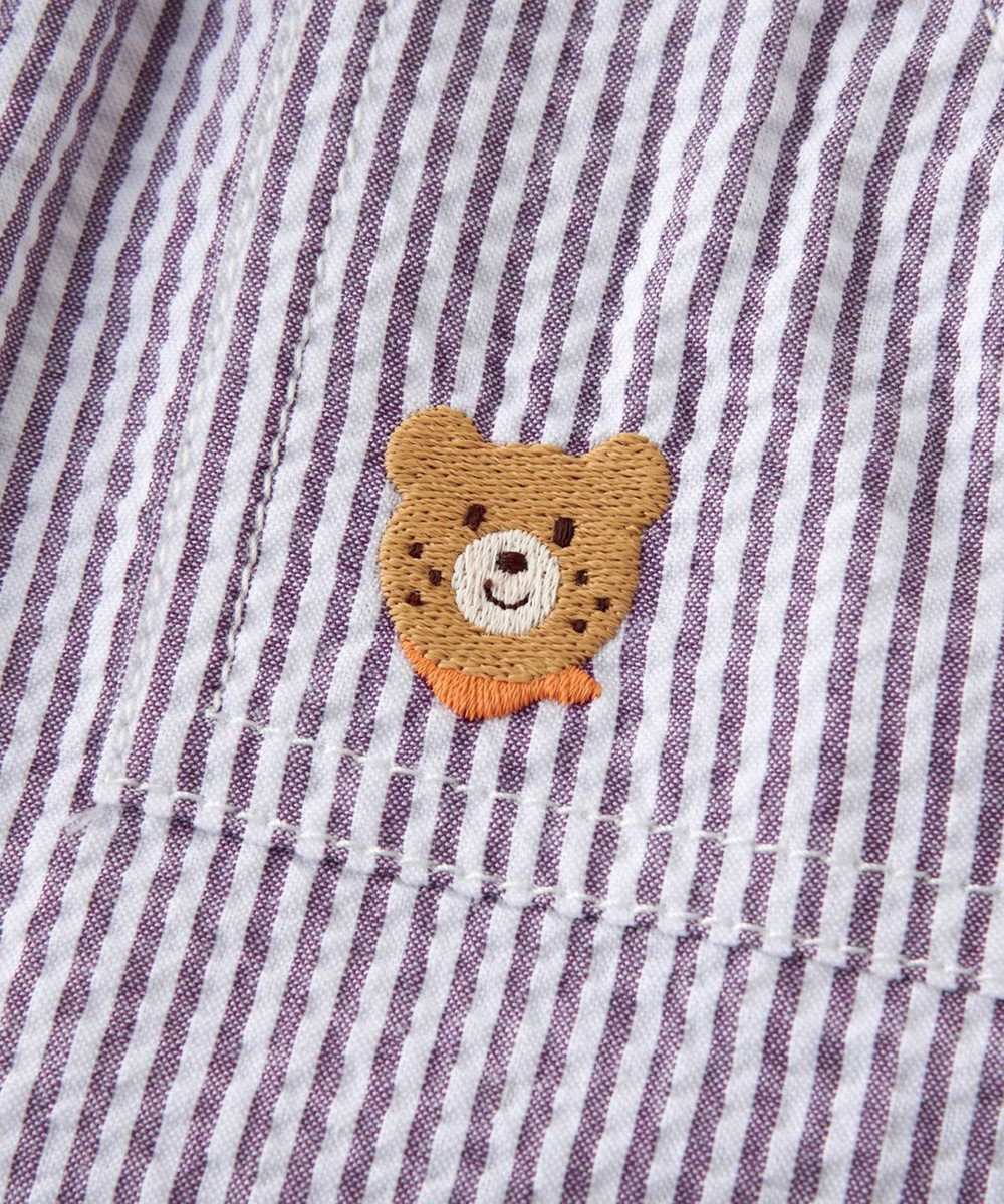 MIKI HOUSE HOT BISCUITS 【80-120cm】サッカー素材 5分丈パンツ 