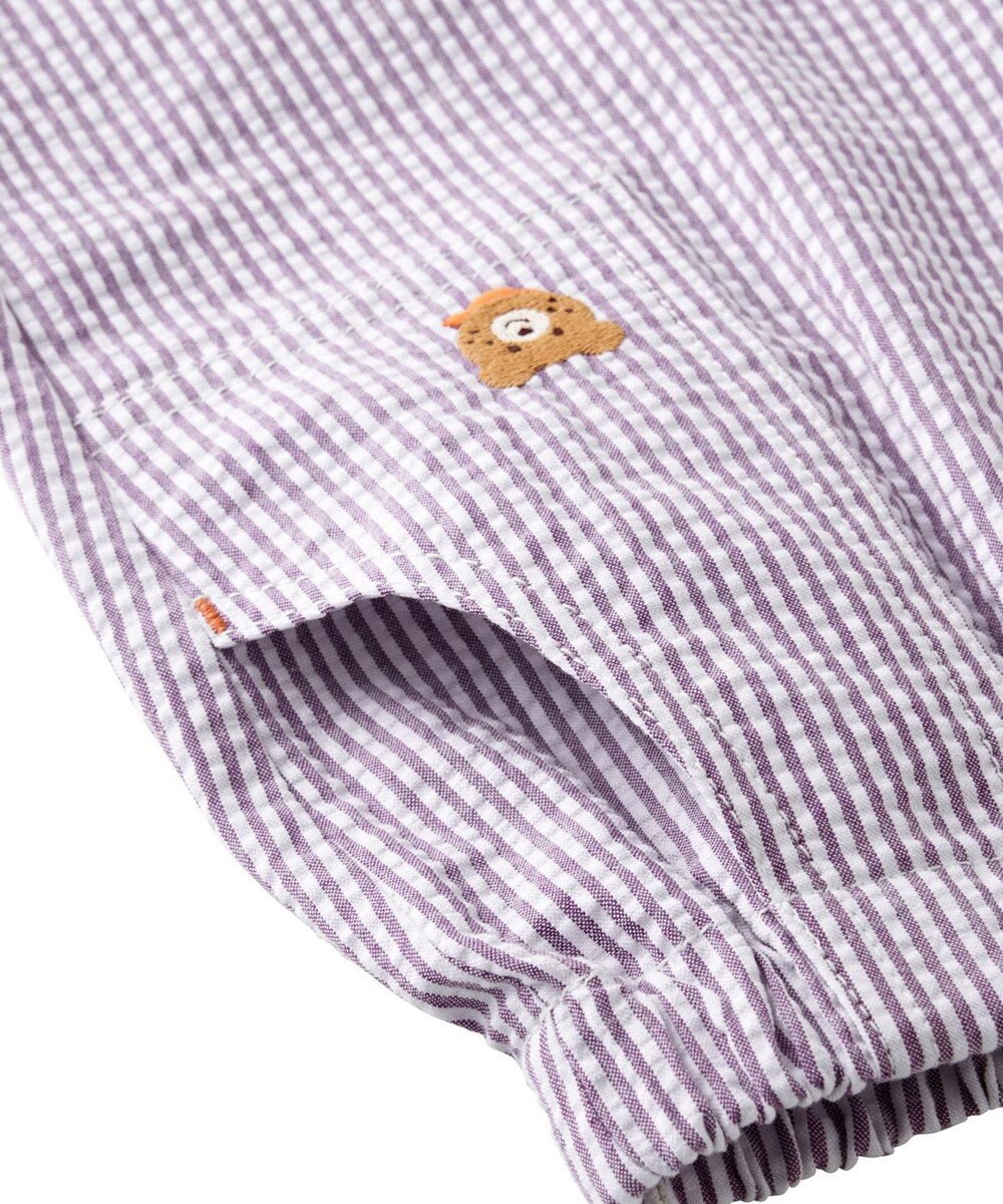 MIKI HOUSE HOT BISCUITS 【80-120cm】サッカー素材 5分丈パンツ 