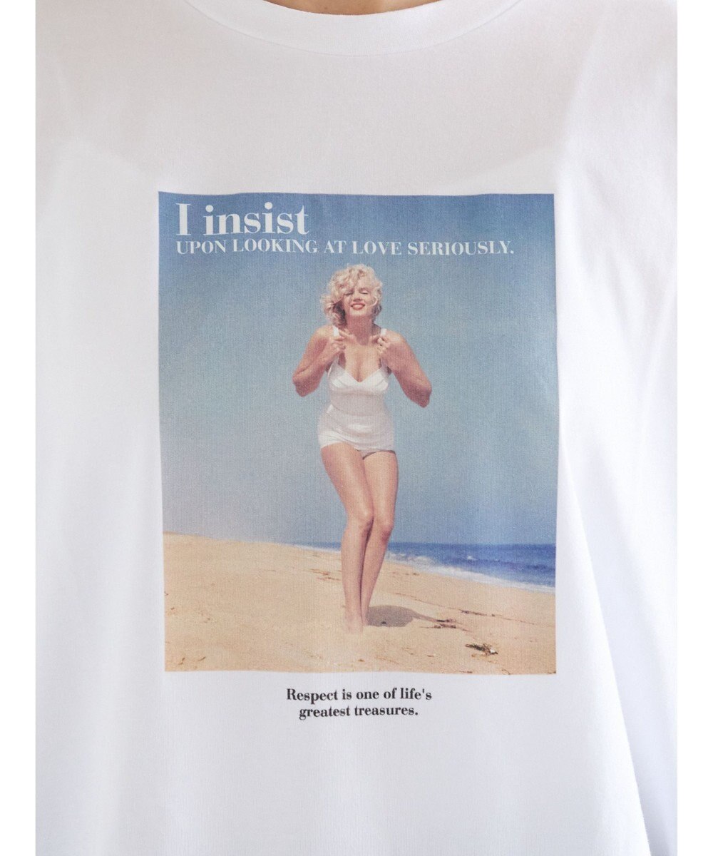 Te chichi マリリンモンロービーチフォトTシャツ 