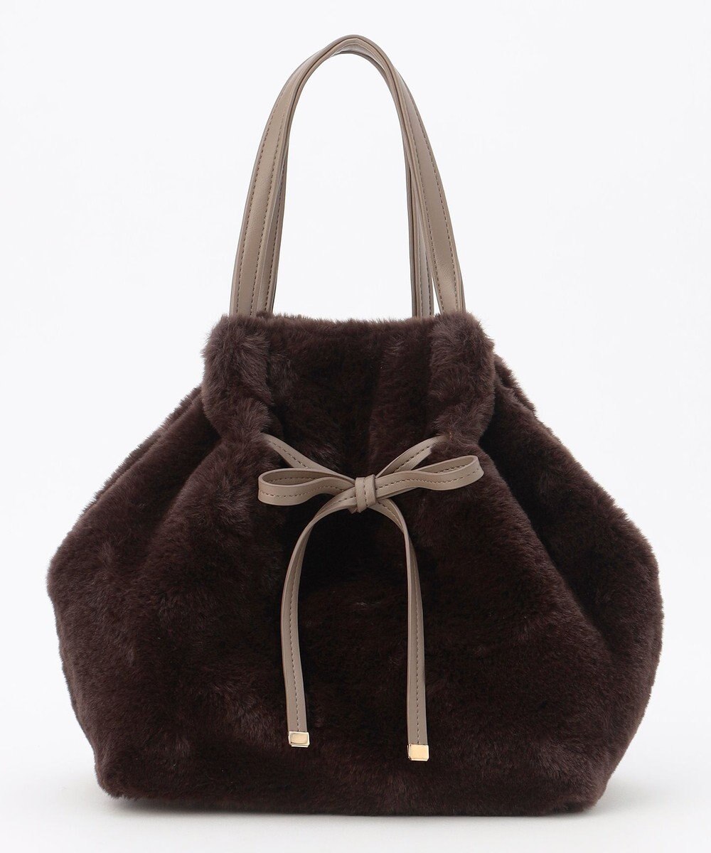 ANY SIS 【2WAY】フェイクファーリボン バッグ 