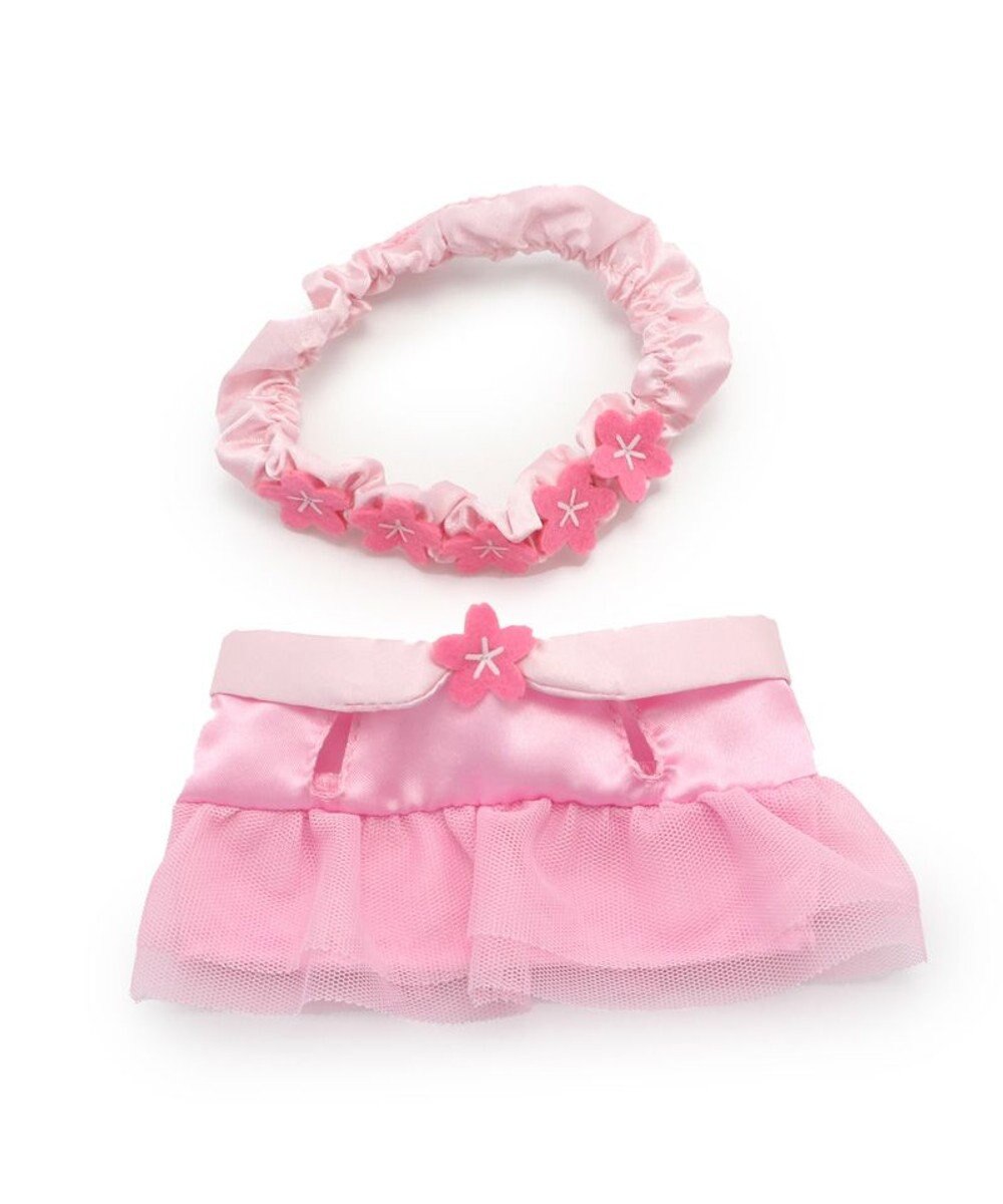 Mother garden しろたん ついてきちゃうしろたん マスコット 着せ替え服 お花ドレス＆花冠 