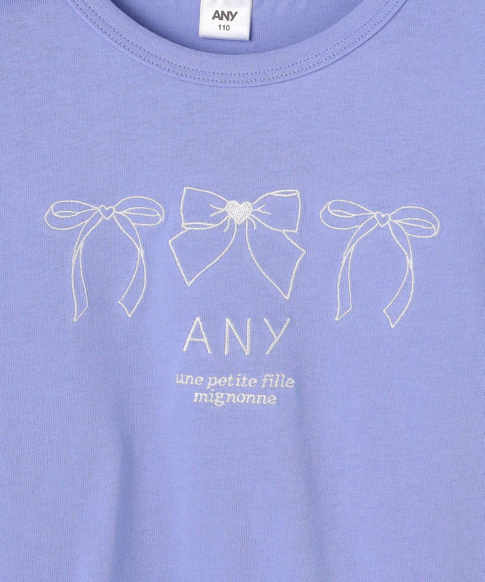 ANY KIDS 【Good Price】 ANY刺繍 長袖Tシャツ 