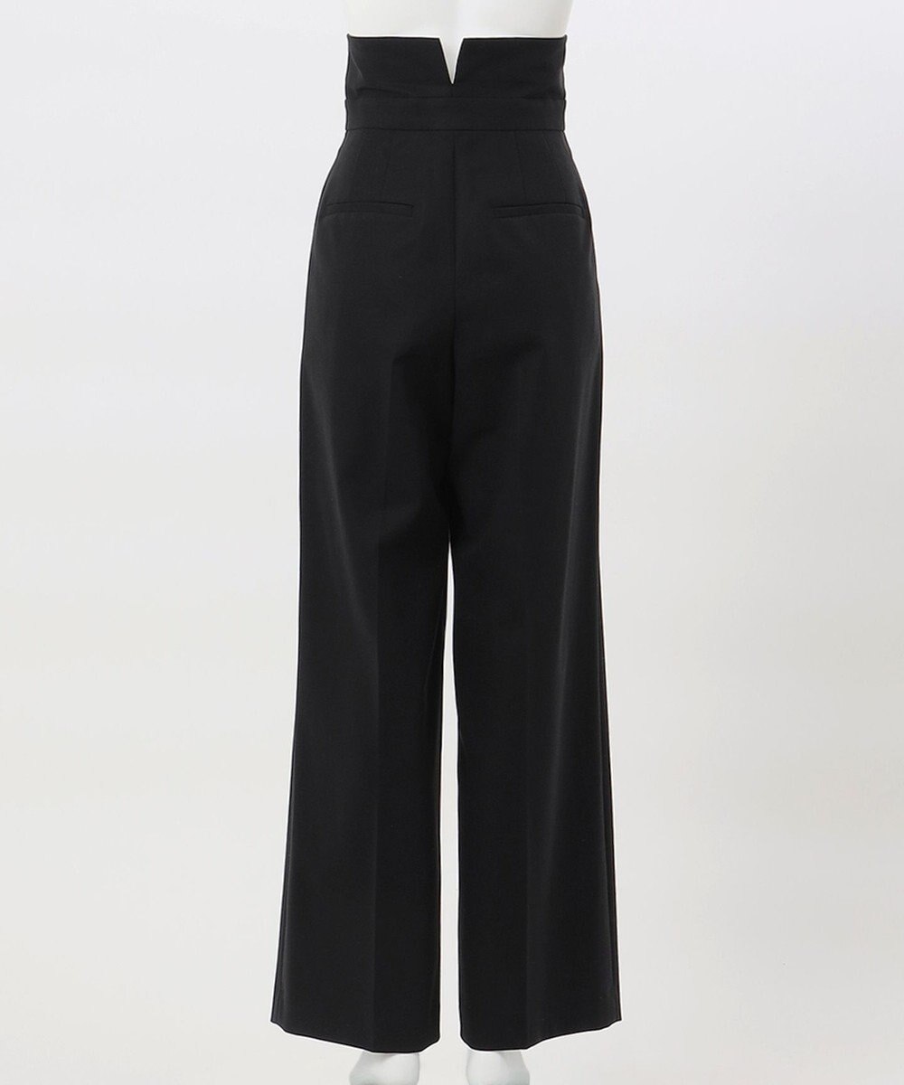 23区 【エステータ】コットンダブルクロス マーベルト ワイドパンツ 