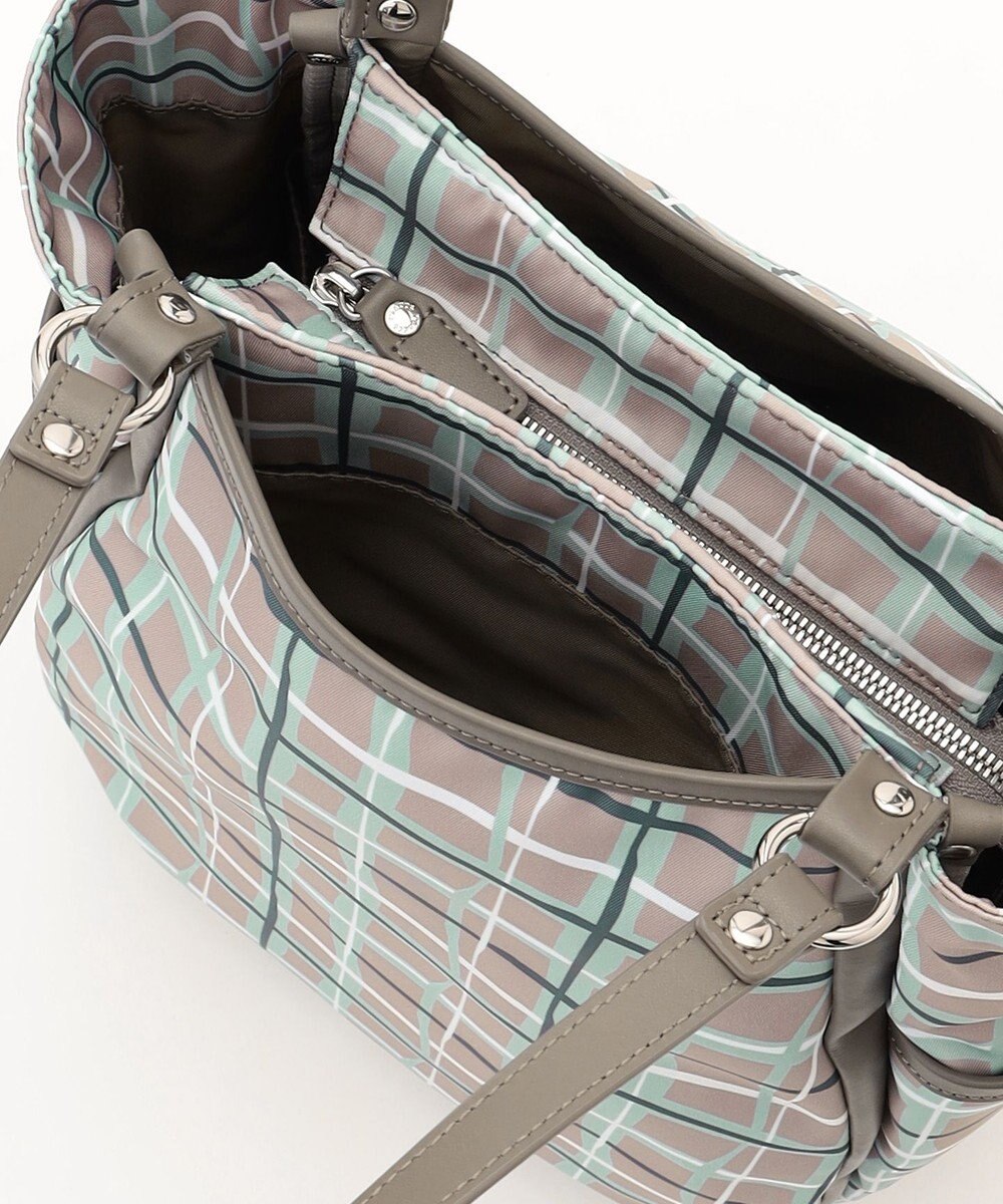 Y'SACCS ドローイングチェックトートバッグ 