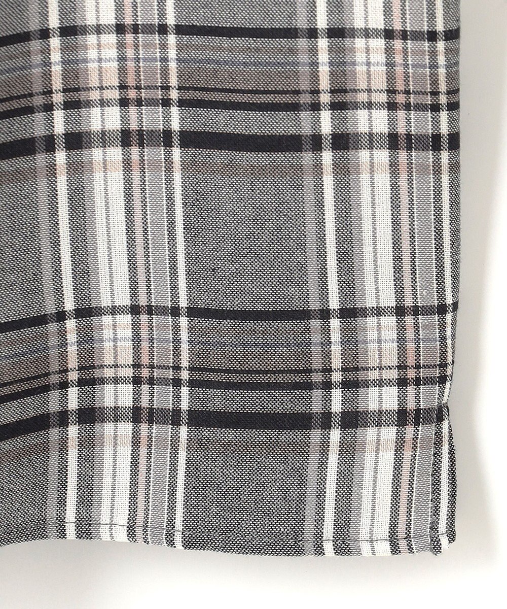 J.PRESS LADIES L シアーストライプ&チェック カットソー 