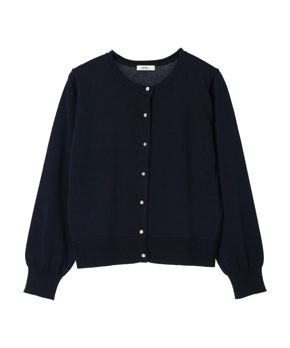 earth music&ecology いろいろ釦クルーネックカーディガン 
