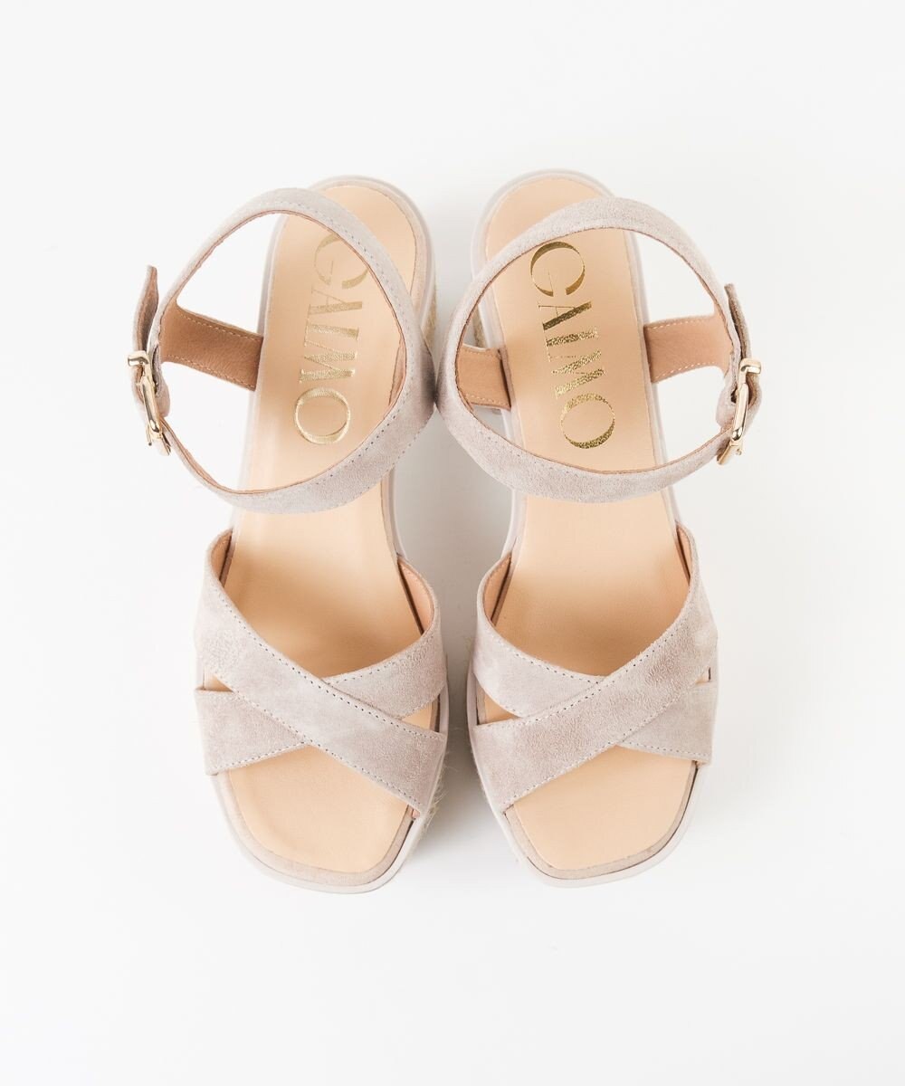 gaimo 【GAIMO/ガイモ】クロスストラップ プラットフォームサンダル/MANU 