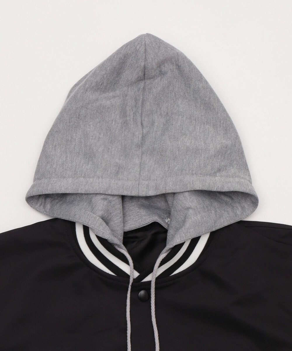 WEGO 【ユニセックス着用ITEM】2WAYフードワッペンスタジャン 