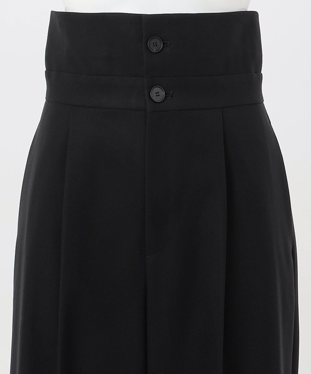 23区 【エステータ】コットンダブルクロス マーベルト ワイドパンツ 