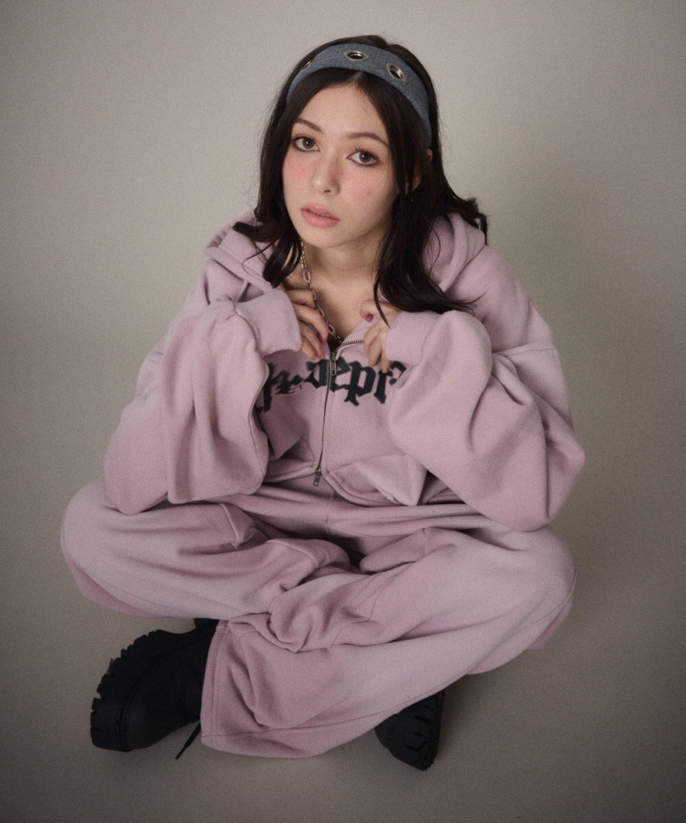 WEGO 【ユニセックス着用ITEM】グラフィックZIPパーカー 