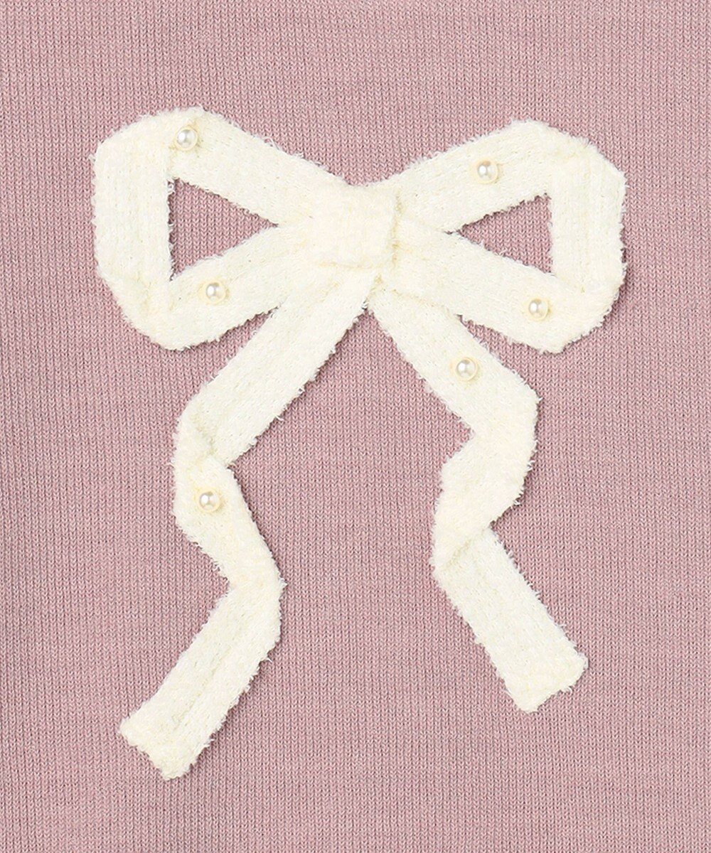 ANY KIDS リボン ニットソー トレーナー 