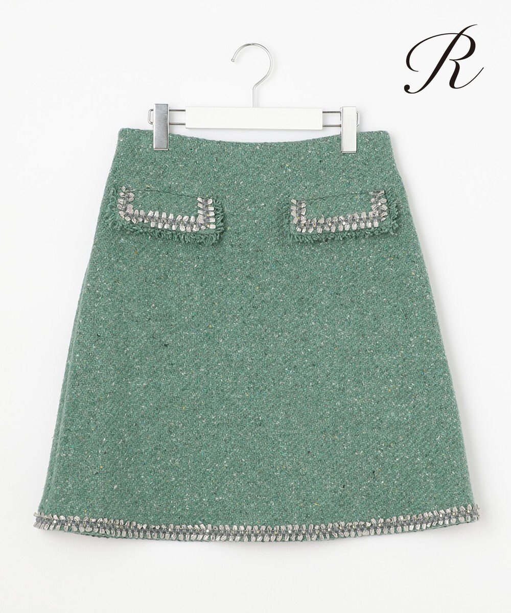 23区 【R(アール)】カラーツイード スカート 
